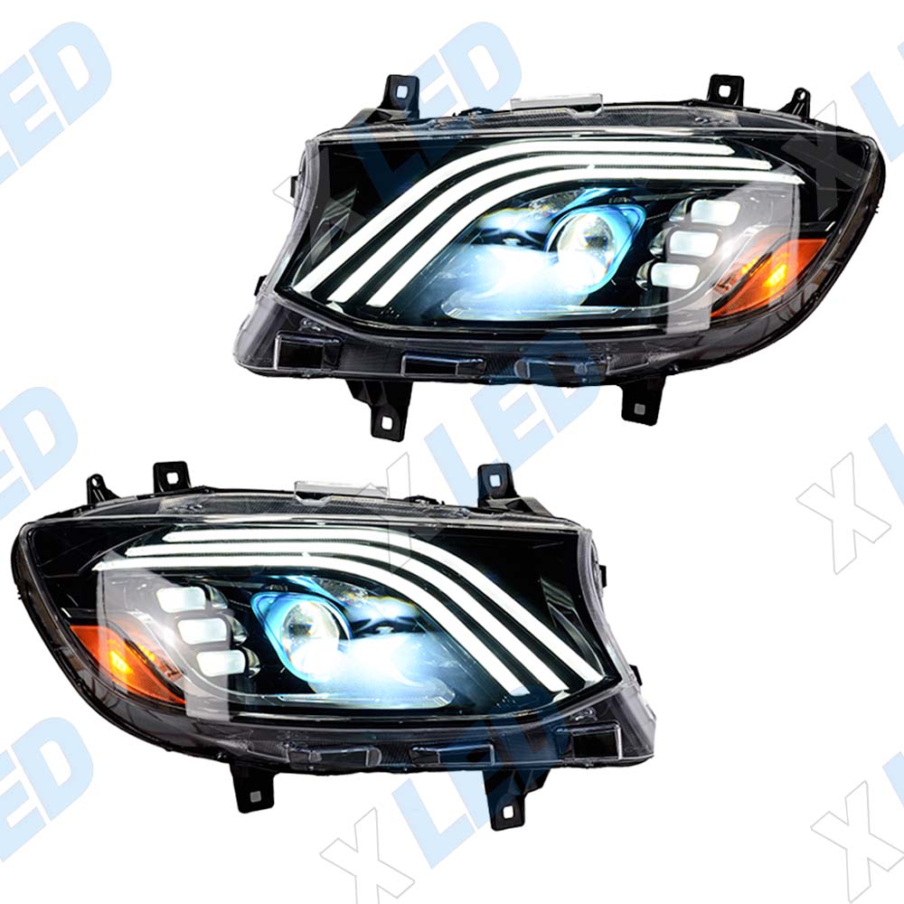 Комплект фар (тюнинг) Mercedes Sprinter W907 (2018-2022) Bi-Led