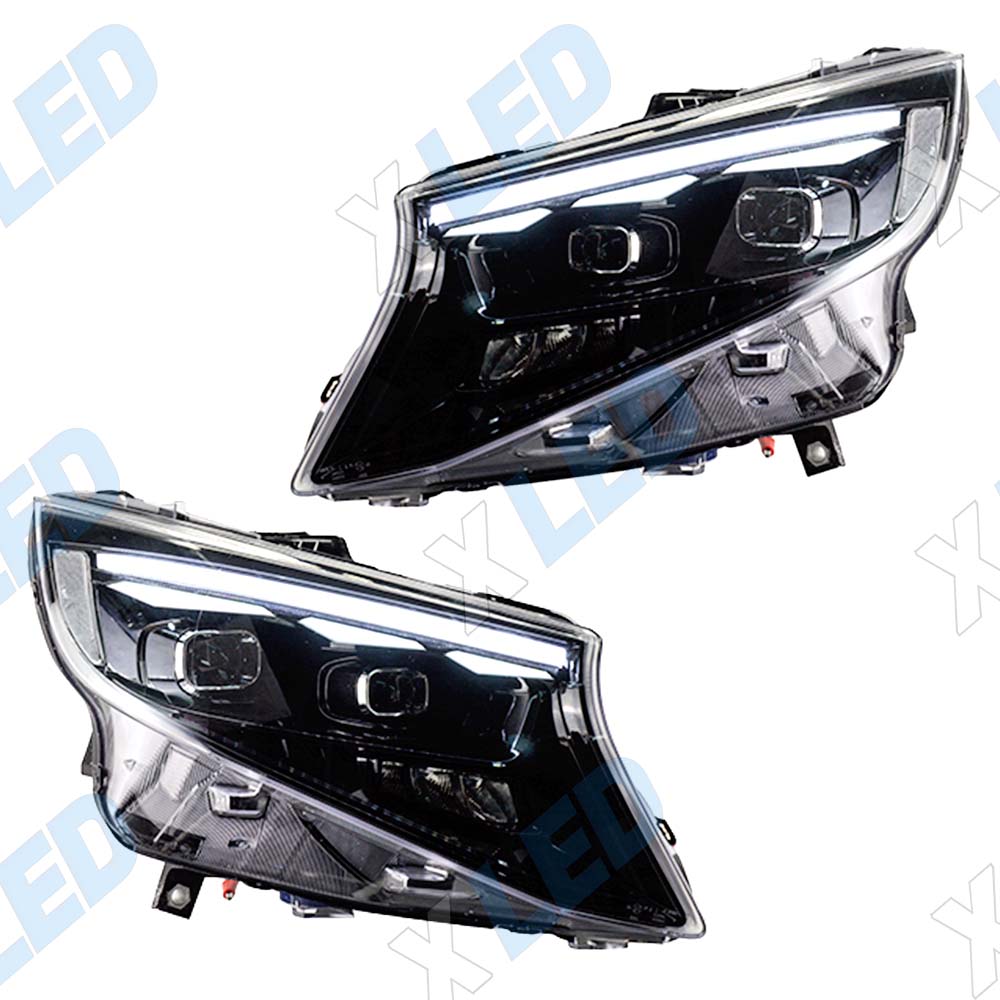 Комплект фар (тюнинг) Mercedes Vito W447 (2014-2026) №2 Bi-Led