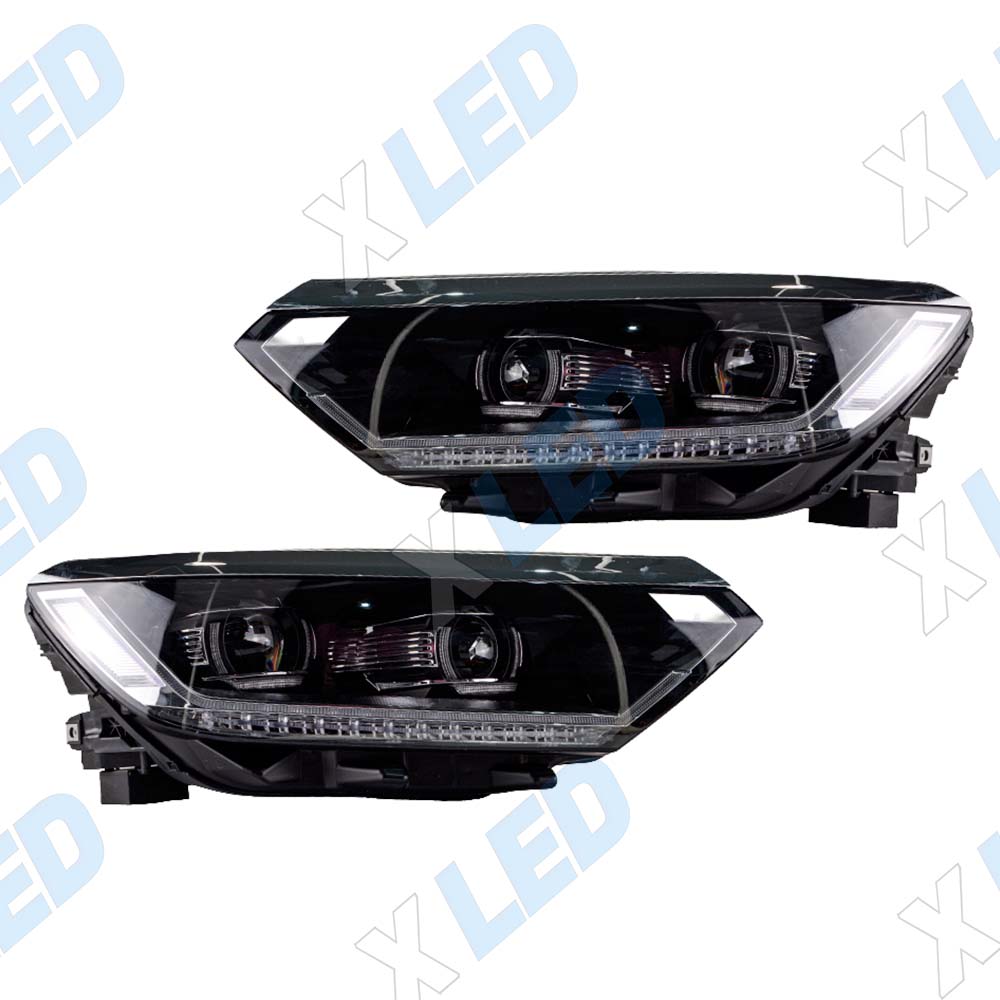 Комплект фар (тюнинг) Volkswagen Passat B8 (2014-2020) Bi-Led (динамичный поворотник)