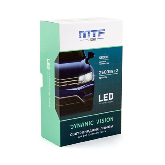 Комплект светодиодных ламп H11/H9 MTF Light DYNAMIC VISION 5500K 12v