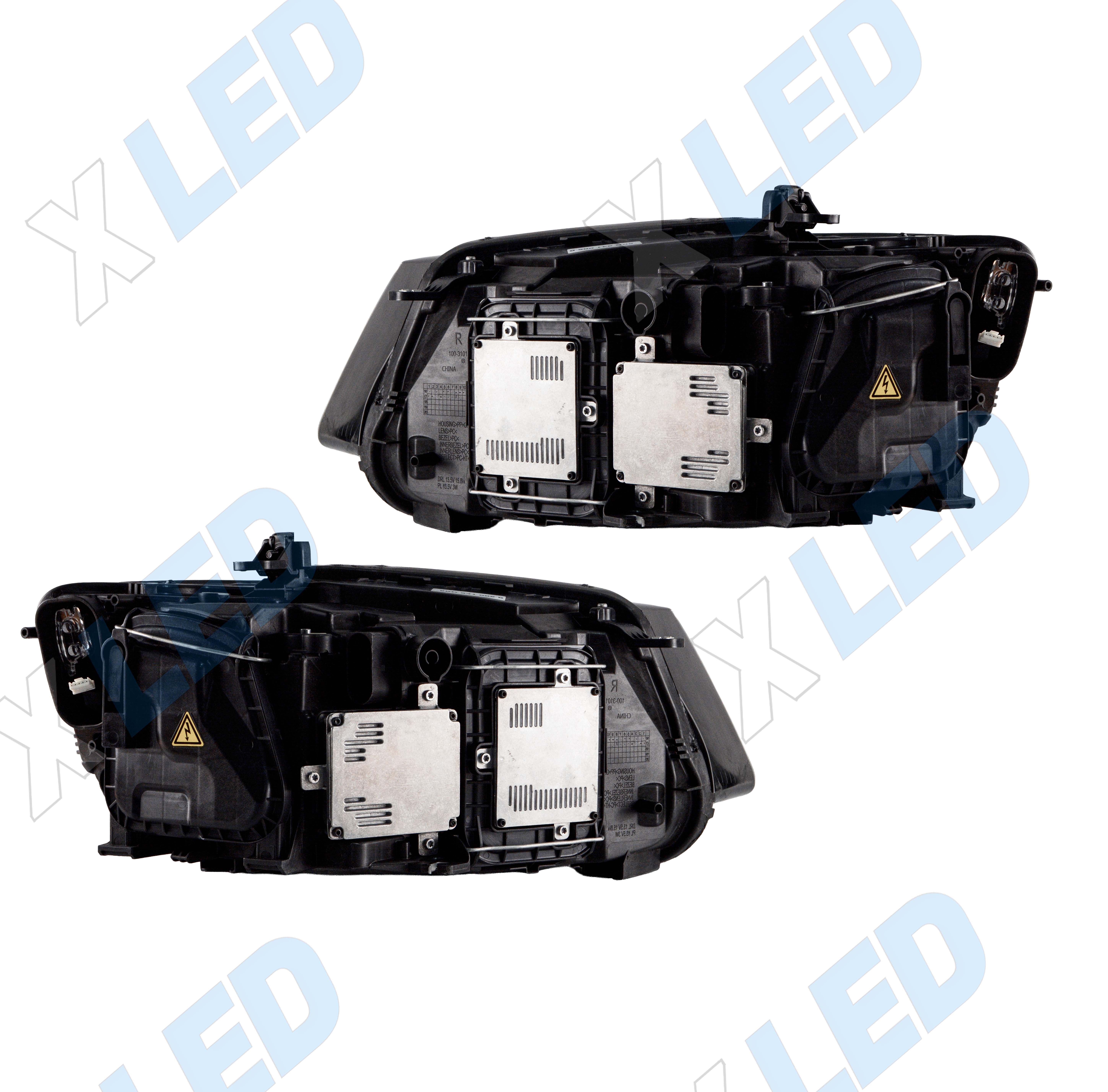 Комплект фар Audi Q5 (2013-2017) с bi-led линзами Х6 X-LED, подключение ксенон