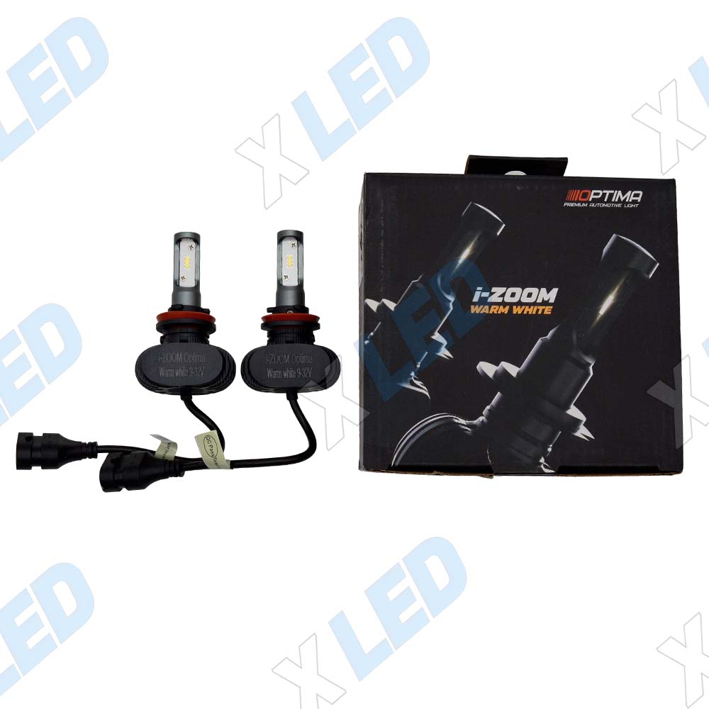 Комплект светодиодных ламп H11 Optima LED i-ZOOM Warm White 9-32v