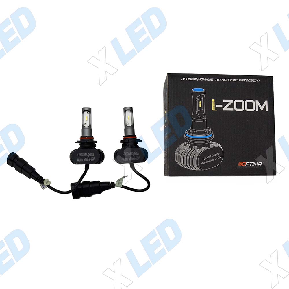 Комплект светодиодных ламп HB3/9005 Optima LED i-Zoom Seoul-CSP Warm White 9-32v
