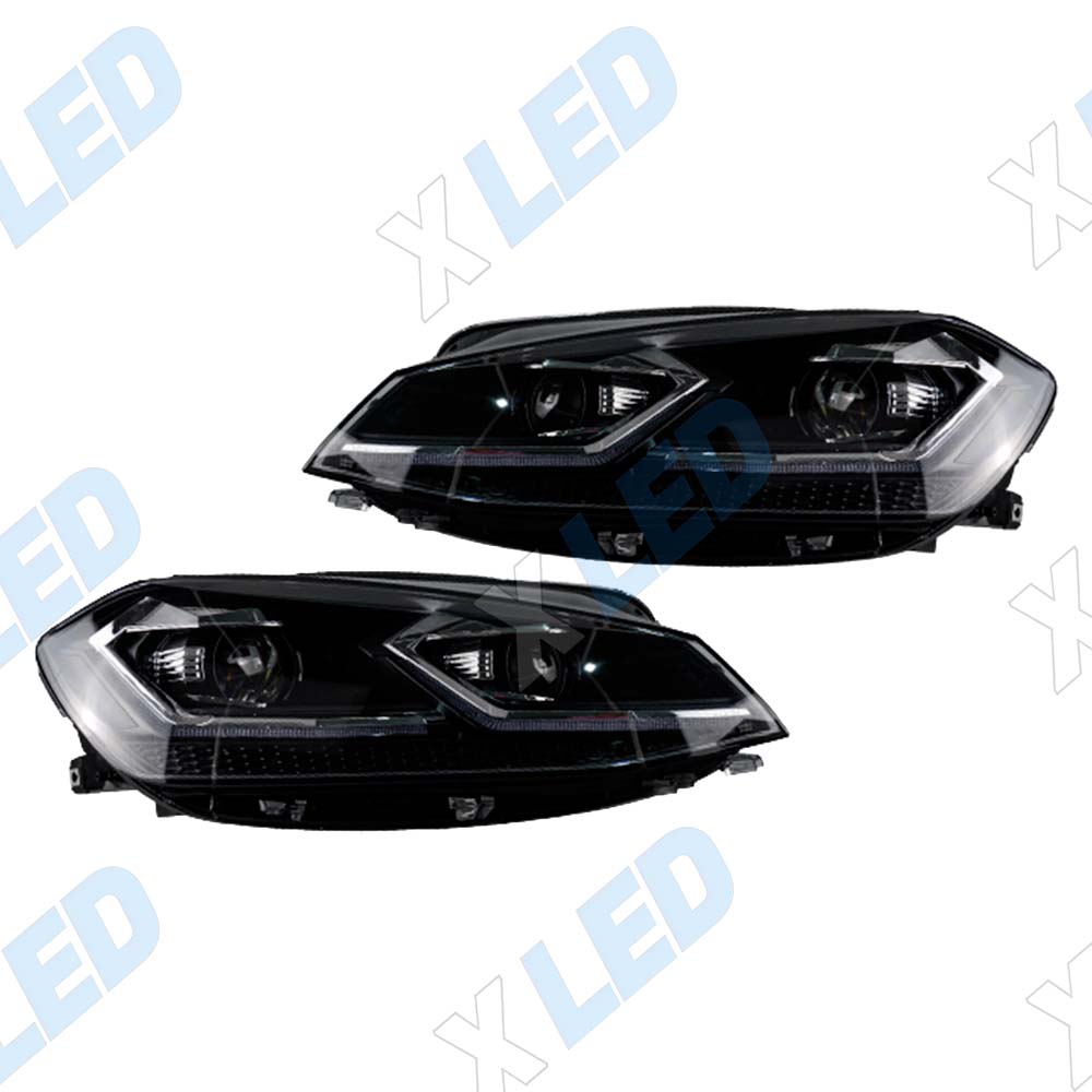 Комплект фар (тюнинг) Volkswagen Golf 7 (2017-2020) Bi-led №1