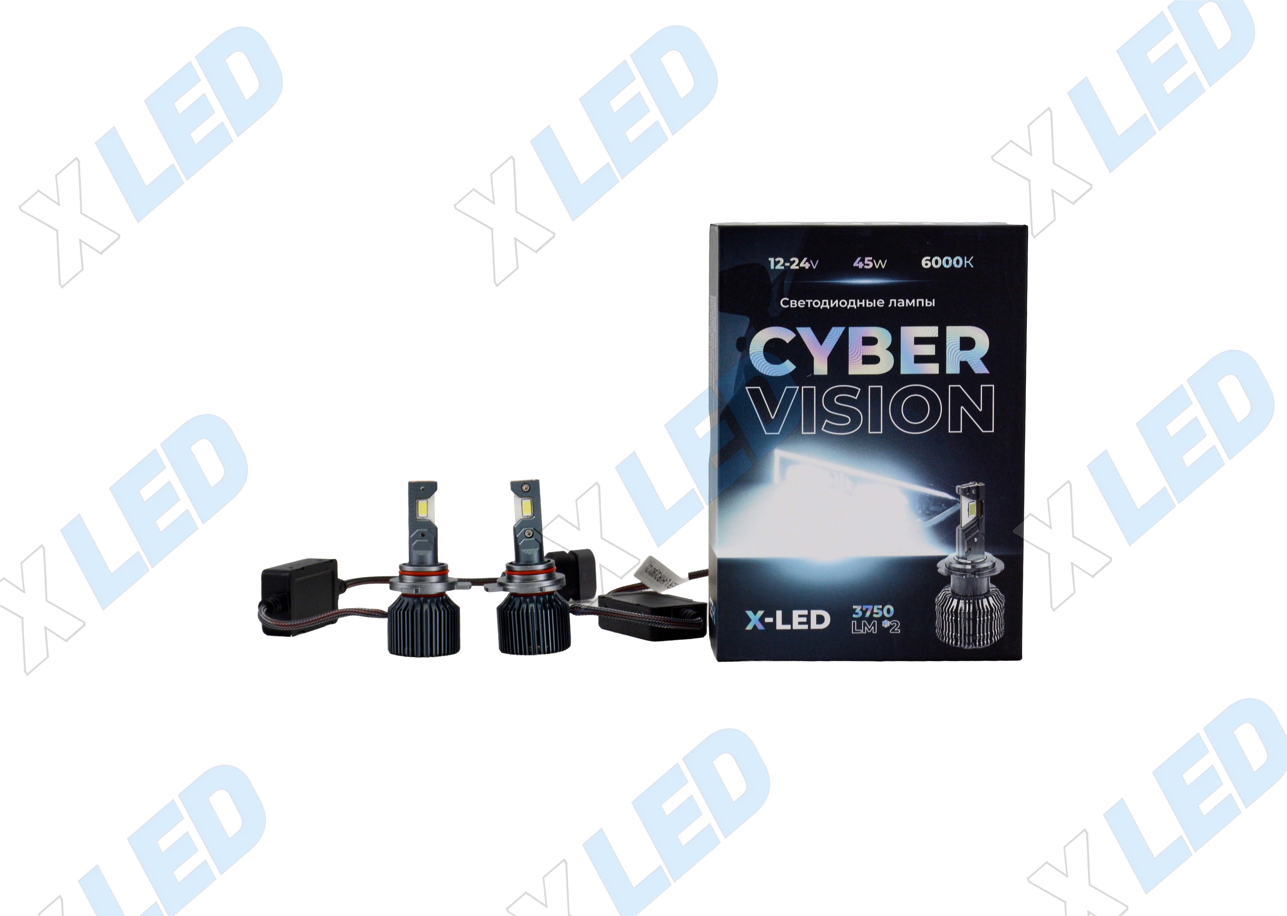 Комплект светодиодных ламп HIR2 Cyber Vision X-LED 12-24v
