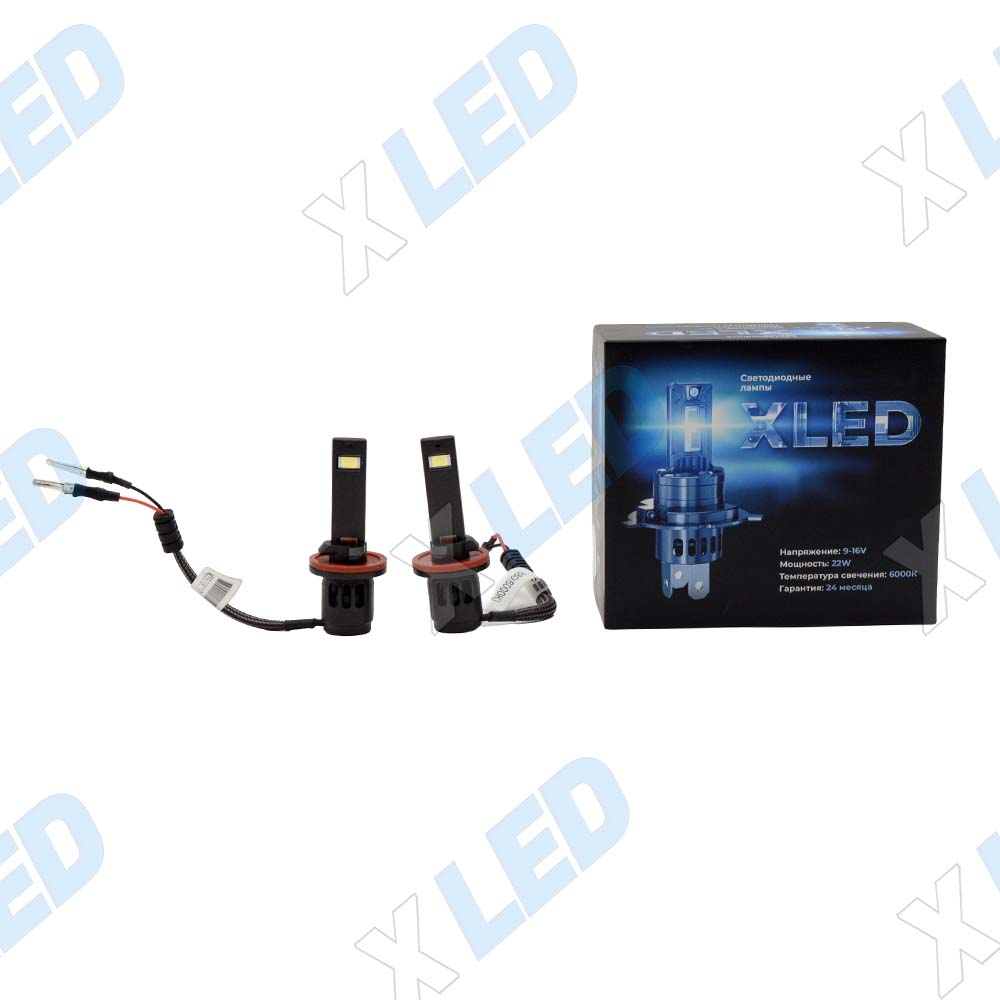 Комплект светодиодных ламп H27 X-LED 6000K 9-16v