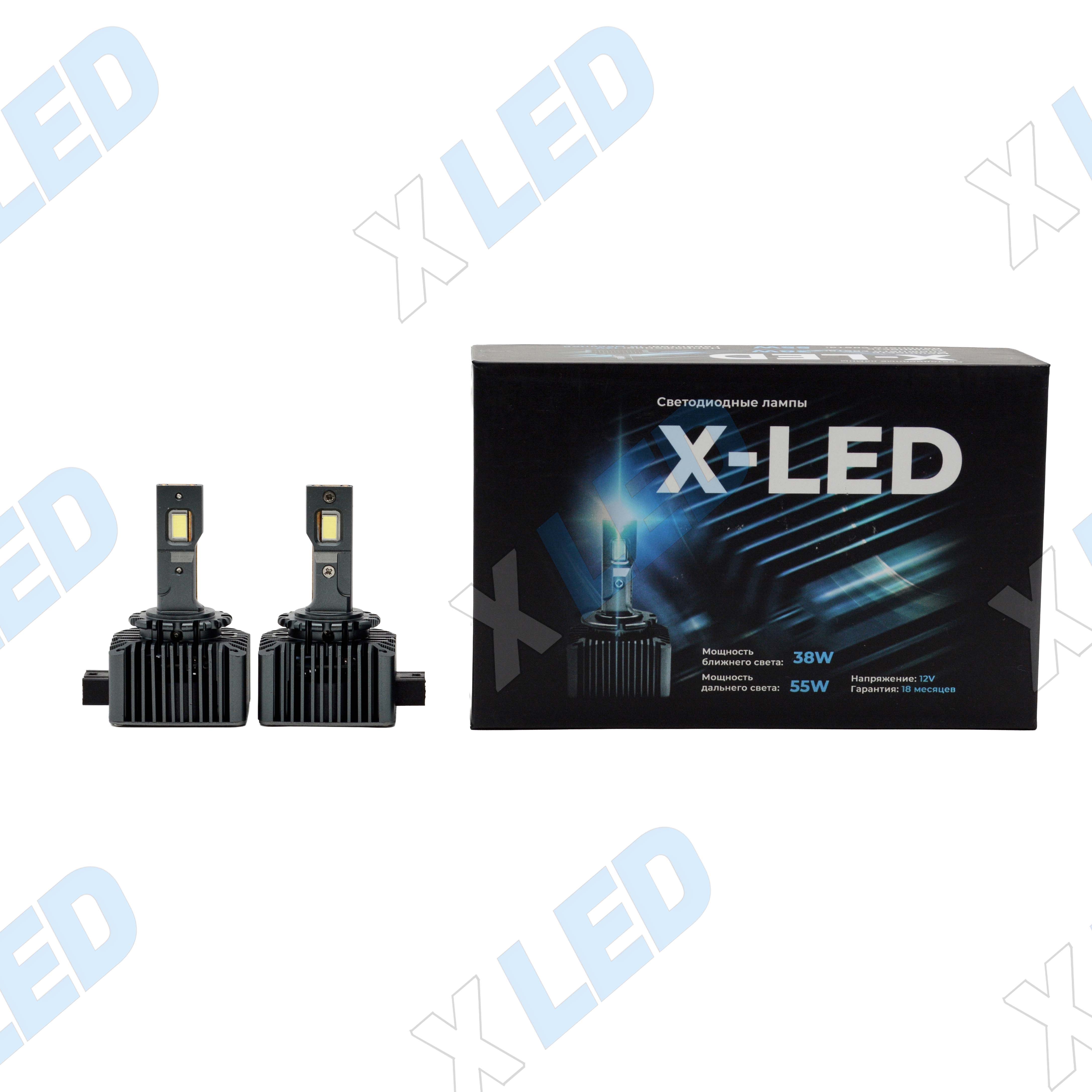 Комплект светодиодных ламп D1S X-LED 5500K 12V