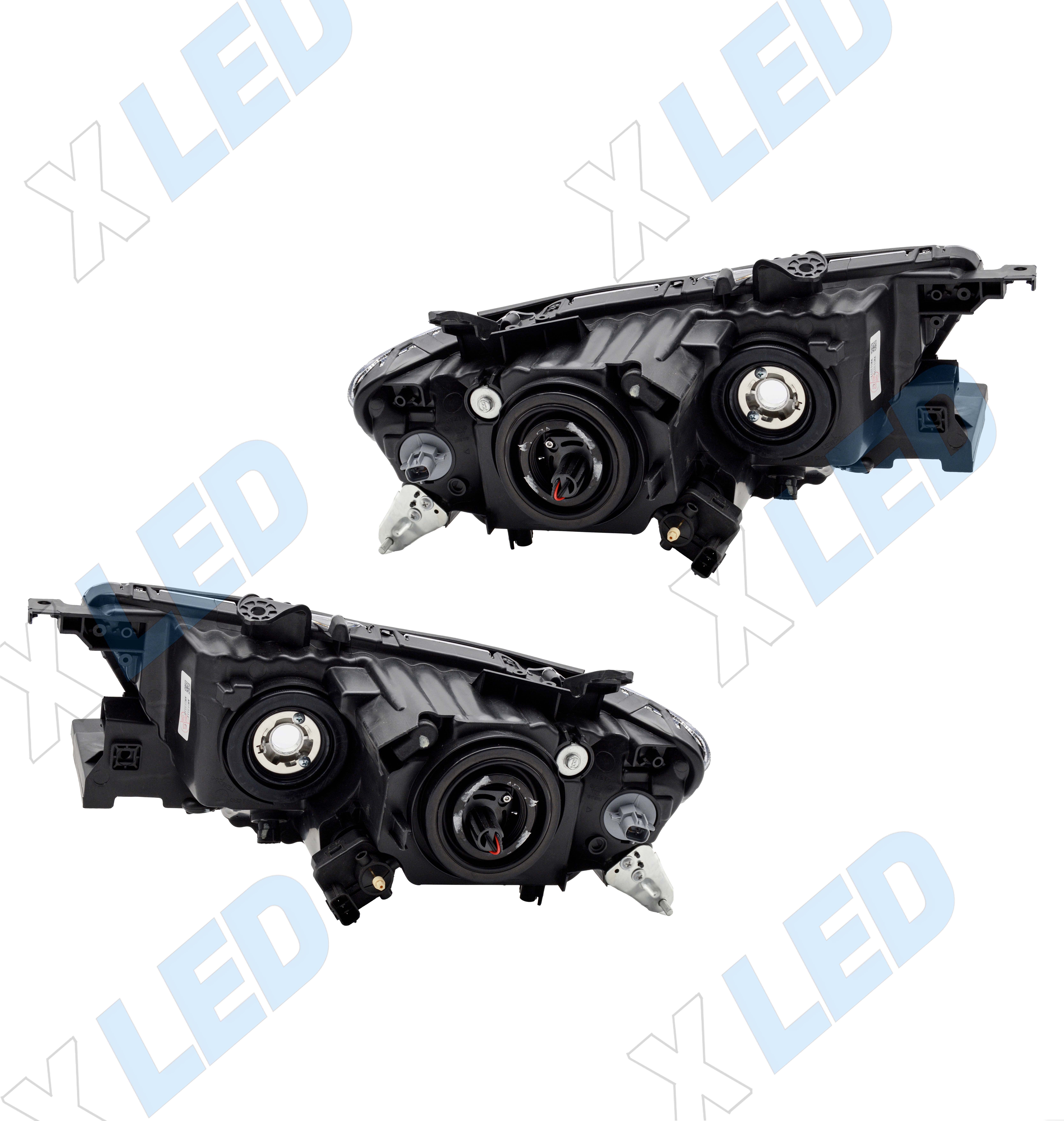 Комплект фар Mitsubishi Pajero Sport (2008-2016) с bi-led линзами Х6 X-LED, подключение галоген