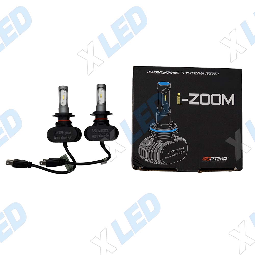 Комплект светодиодных ламп H7 Optima LED i-Zoom Warm White 9-32v