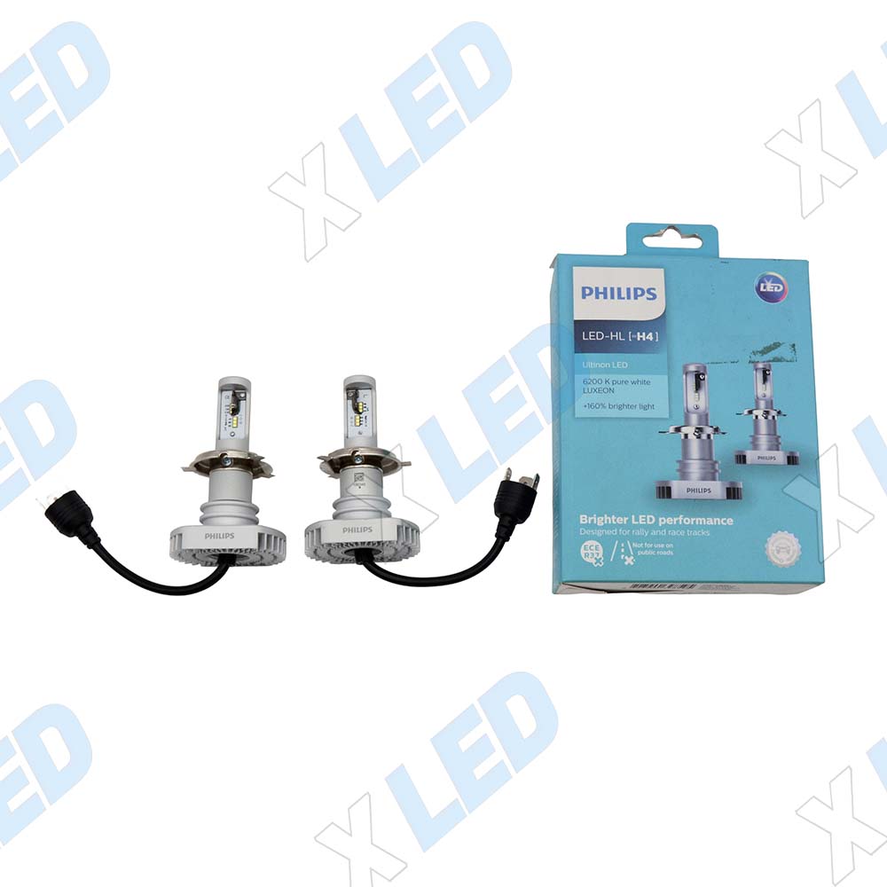 Комплект светодиодных ламп H4 Philips Ultinon LED HL 6200К (11342ULWX2)