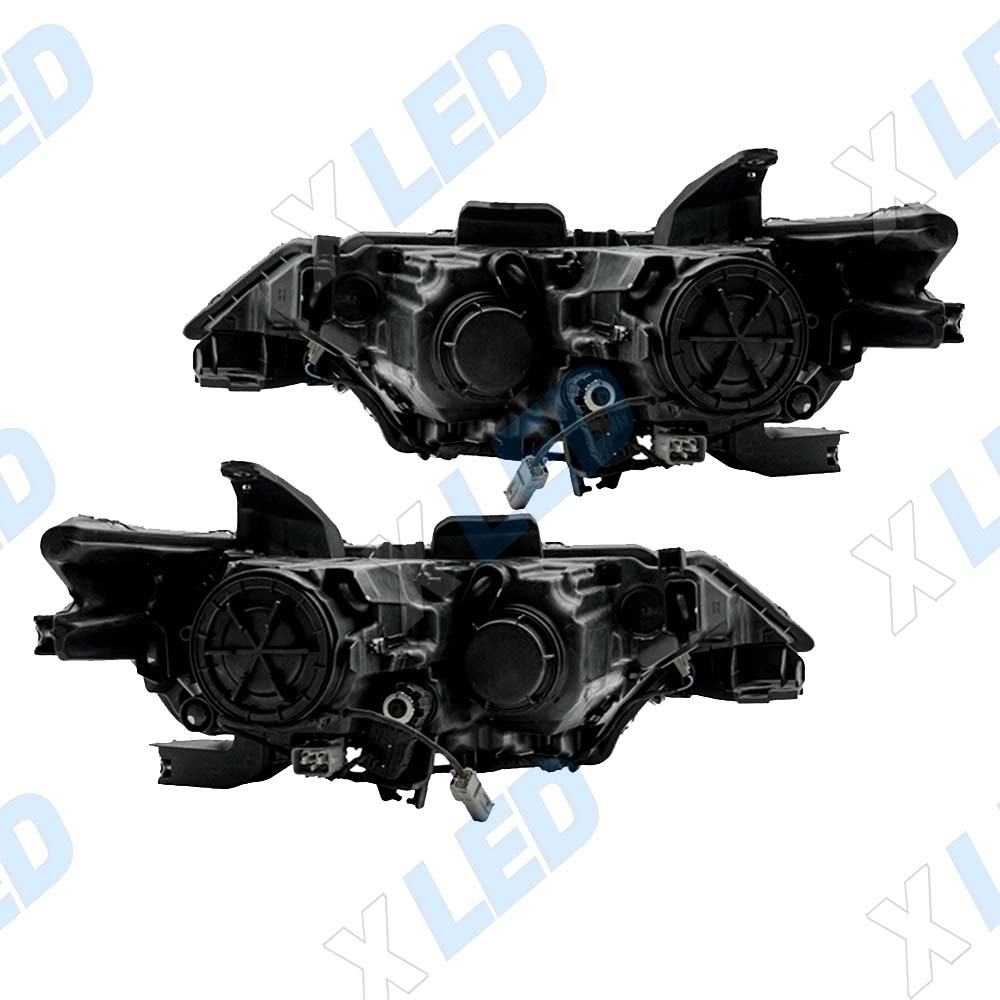 Комплект фар Mitsubishi Outlander (2016-2018) с bi-led линзами ХV5 X-LED, подключение галоген