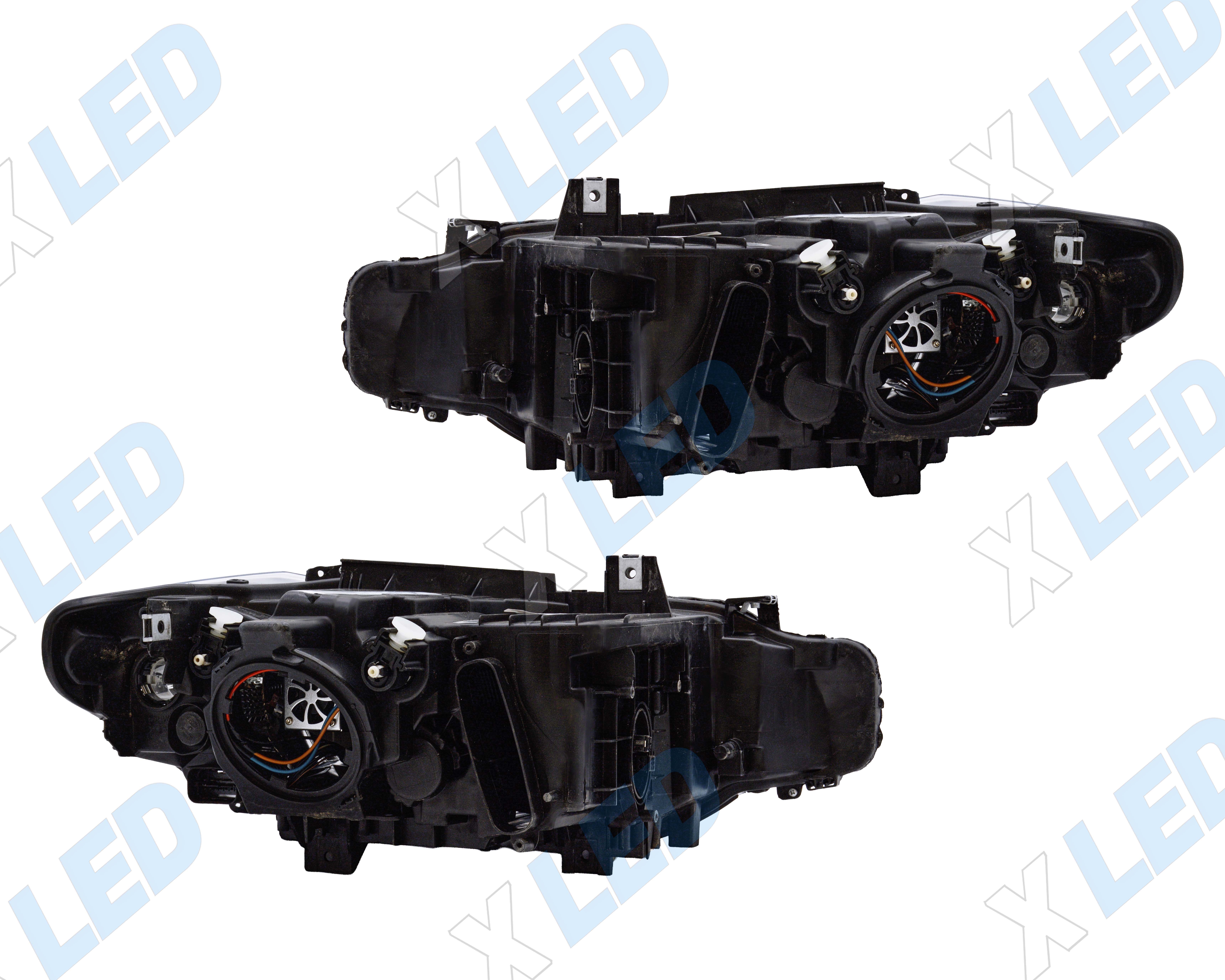 Комплект фар BMW 3 F30 (2012-н.в.) с bi-led линзами ХV6 X-LED, подключение ксенон