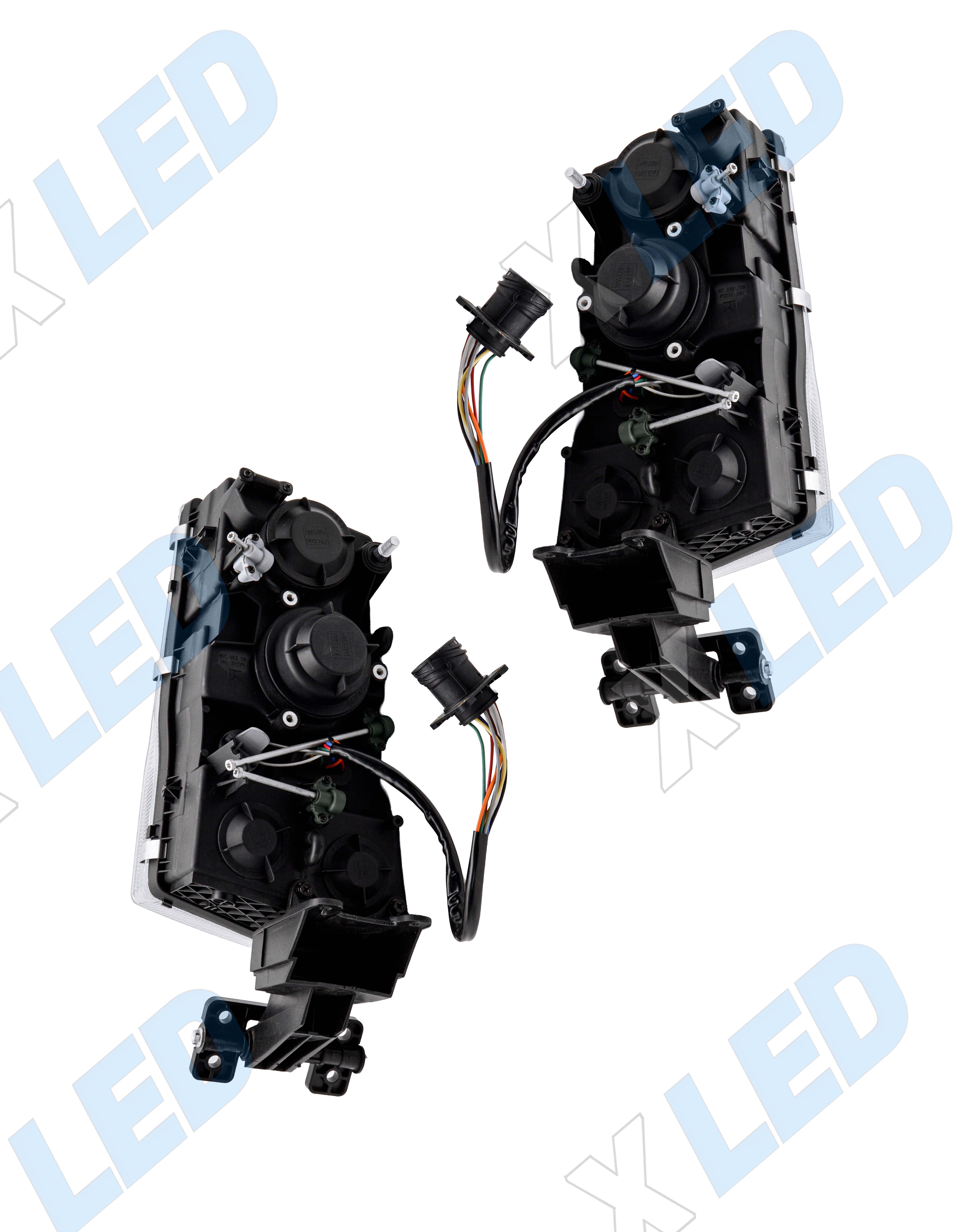 Комплект фар Volvo FH 12 (2002-2008) с bi-led линзами X4 Truck Profi 24V X-LED