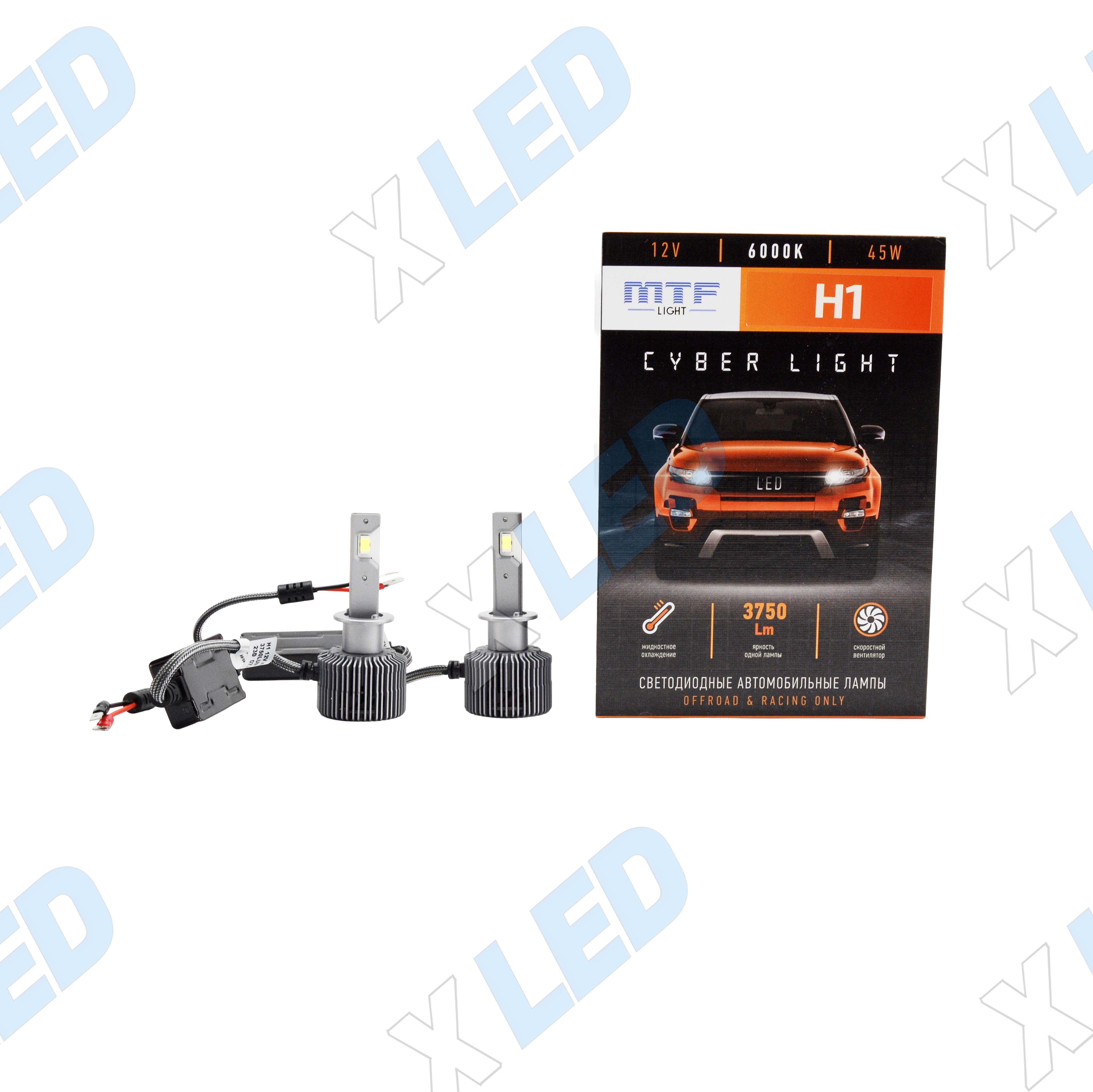 Комплект светодиодных ламп H1 MTF Light CYBER LIGHT 6000K 12v