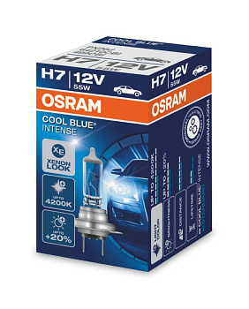 Галогенная лампа H7 Osram COOL BLUE INTENSE 1шт коробка