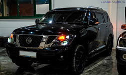 Nissan Patrol Замена на Bi-Led линзы