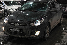 Hyundai Solaris - Установка Bi-Led линз