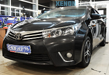 Установка би-ксеноновых линз Hella 3R+ на Toyota Corolla E160