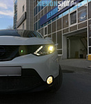 Замена галогеновых линзы на Bi-LED на Nissan Qashqai