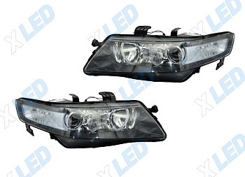 Комплект фар Honda Accord 7 (2006-2008) с bi-led линзами Х6 X-LED