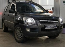 Установка Би-ксеноновых линз Koito Q5 на Kia Sportage 2006 г.