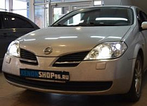 Установка би-ксеноновых линз KOITO Q5 в Nissan Primera