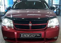 Установка светодиодных линз Alteza | Dodge Avenger