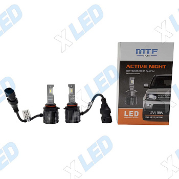 Комплект светодиодных ламп HB4 MTF Light ACTIVE NIGHT 6000K 12v