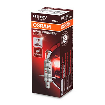 Галогенная лампа H1 Osram Night Breaker Silver 12V 64150NBS
