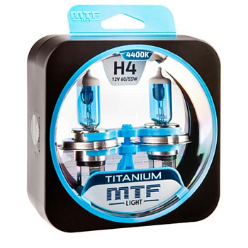 Галогенные лампы H4 MTF Titanium 4400K
