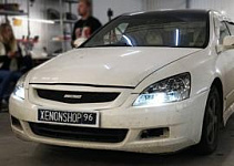 Установка Би-диодных линз Dixel mini Bi-Led | Honda Inspire