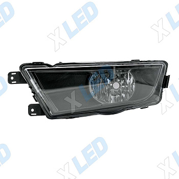Фара противотуманная Skoda Octavia A7 (2013-2016) галоген Black (левая)