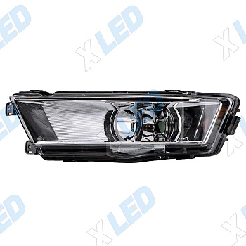 Фара противотуманная Skoda Rapid I (2012-2017) галоген (левая)