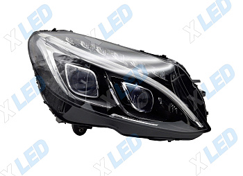 Фара Mercedes C-class W205 (2013-2018) LED, две линзы (правая) 