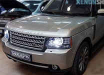 Range Rover 2010 Замена на Би-ксеноновые линзы Hella 3
