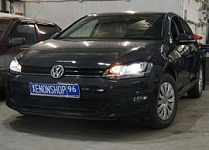 Volkswagen Golf VII 2014г. Замена линз на би-ксеноновые Hellla 3