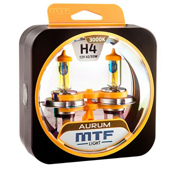 Галогенные лампы H4 MTF Aurum 3000К