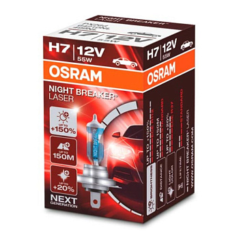 Галогенная лампа H7 Osram Night Breaker Laser 64210NL