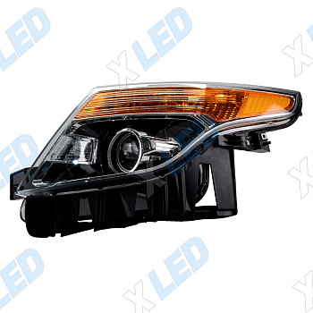 Фара Ford Explorer (2010-2015) линза галоген, без электрокорректора (левая)