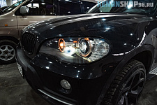 BMW X5 -  Замена ксеноновых линз на диодные 105 люкс