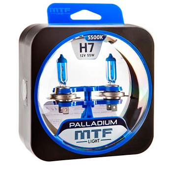 Галогенные лампы H7 MTF Palladium 5500K