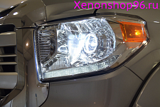 Установка би-галогенных линз Hella Toyota Tundra