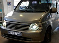 Honda Stepwgn 2002 Замена на Би-ксеноновые линзы HELLA 3
