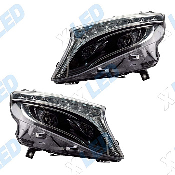 Комплект фар (тюнинг) Mercedes Vito W447 (2014-2026) №1 Bi-Led