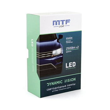 Комплект светодиодных ламп H4 MTF Light DYNAMIC VISION 5500K 12v