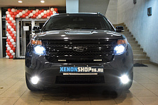Ford Explorer 2013 год - Замена линз на би-ксеноновые Hella 3