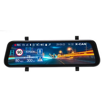 Видеорегистратор X-CAN Mirror City GPS WiFi Duo (зеркало)