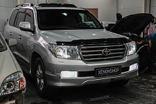 Toyota Land Cruiser - замена штатных линз на светодиодные линзы X-Led
