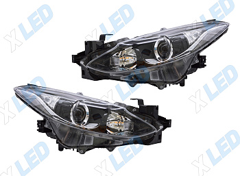Комплект фар Mazda 3 BM (2013-2017) с bi-led линзами ХV3 pro X-LED