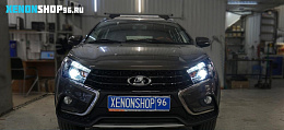 Установка би-ксеноновых линз | Lada Vesta